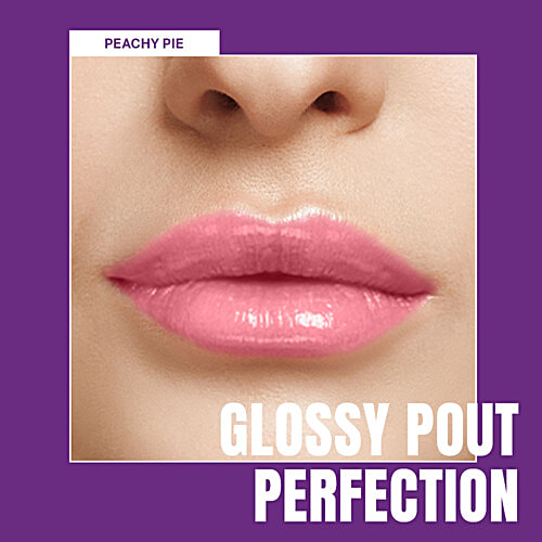 Elle 18 OMG Lip Gloss - Moisturising, Non-Sticky, Light Weight, With Jojoba Oil, 2.5 ml Peachy Pie 