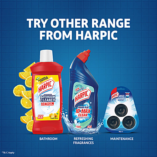 Harpic White & Shine Disinfectant Toilet Cleaner - Liquid Bleach, 1 L  Kills 99.99% Germs
 Removes Stains
 Whitens Toilet