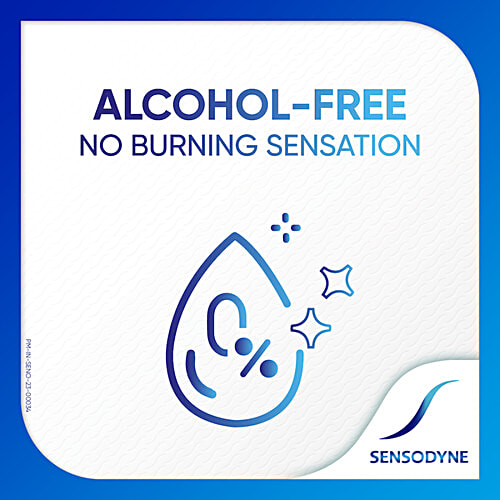 Sensodyne Mouthwash Complete Protection+, Alcohol free Mouth Wash for Sensitivity Protection, Strong teeth, Cavity Protection and lasting freshness, 100 ml All in One Mouth Wash, For Sensitivity Protection, Strong teeth and lasting freshness