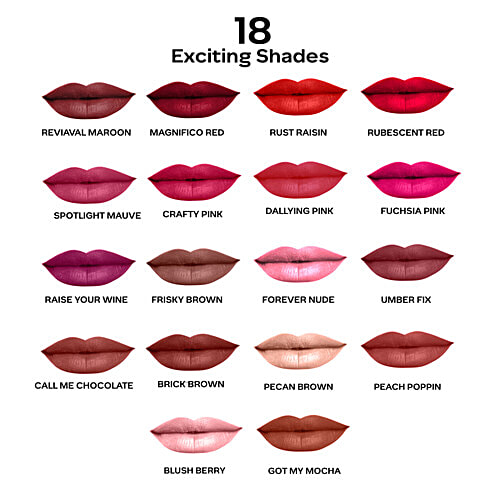 Faces Canada Comfy Matte Pro Liquid Lipstick, 5.5 ml Pecan Brown 10HR Stay, No Dryness