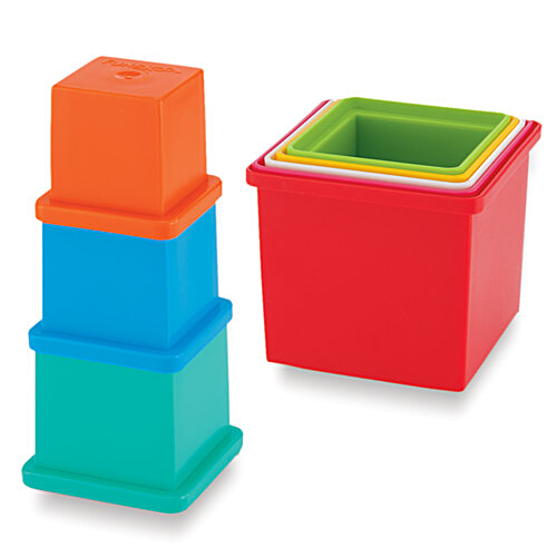 Giggles Plastic Stacking Cubes/Blocks - With Alphabet, Stack & Nest, Multicolour, 1 pc  Stacking Cubes
 Alphabet Cubes
 Multicolour