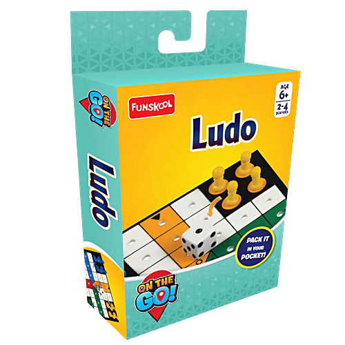 Funskool Travel Ludo - The Classic Startegy Game Board, Portable, Kids & Family, 1 pc  Pack It In Your Pockets
 Ludo 2-4 Players