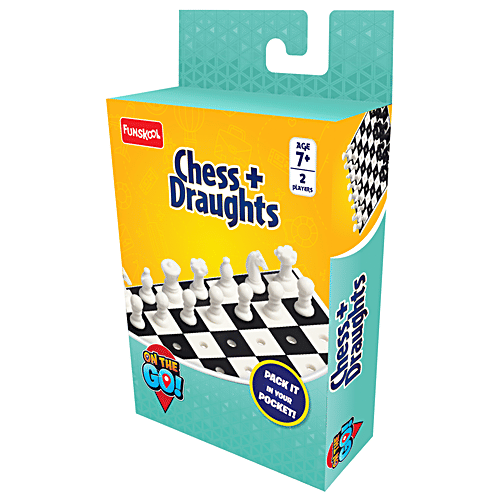 Funskool Chess + Draughts - Strategy Games, Portable, 2 Players, 7+ Years, 1 pc  Classic Games
 Portable
 2 Players