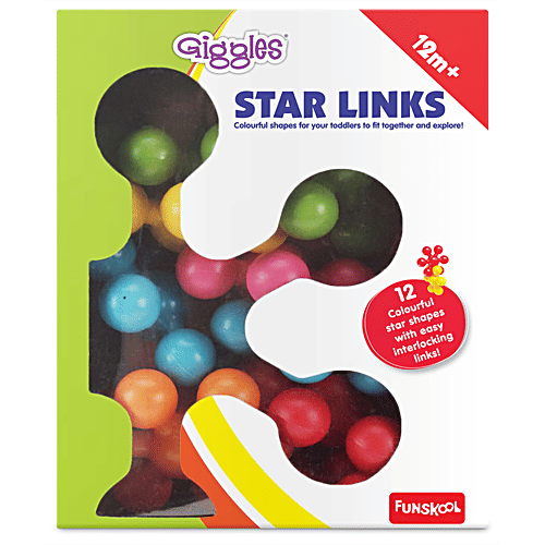Giggles Star Links Interlocking Links - Assorted Colours, 1 pc  Develop Fine Motor Skills, Learning Educational Blocks