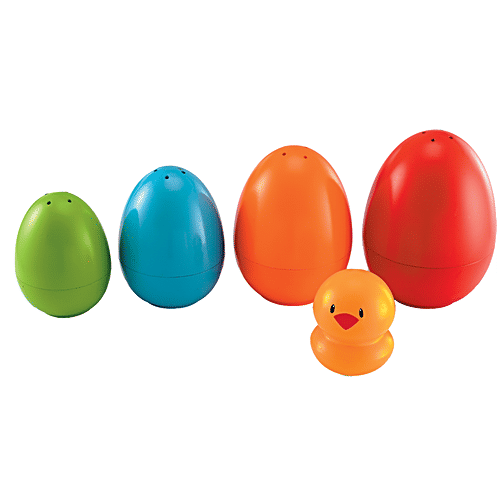 Giggles Plastic Nesting Eggs With A Chick - Assorted Colours, 12+ Months, 1 Pc  Nest And Discover, Helps to Match