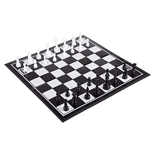 Funskool Black & White Chess Board - The Classic Strategy Game, 63 mm King, 1 pc  Classic Strategy Game
 Timeless Chess Set