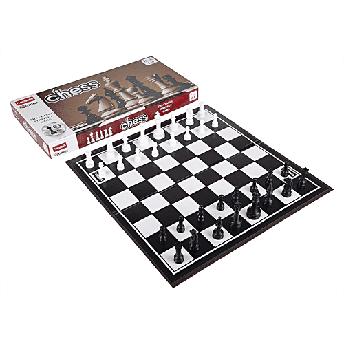 Funskool Black & White Chess Board - The Classic Strategy Game, 63 mm King, 1 pc  Classic Strategy Game
 Timeless Chess Set