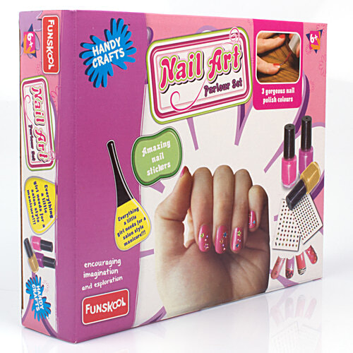 Handycrafts Nail Art Parlour Set - Manicure Kit, 6+ Years, 1 pc  Pamper Your Nails, Art Kit