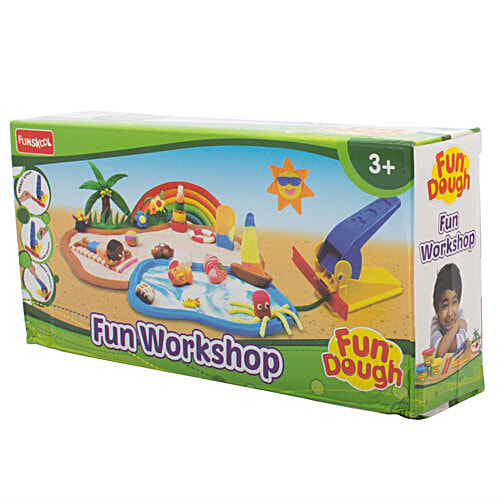Fundough Fun Workshop Dough - Cutting & Moulding Playset, 3+ Years, Assorted Colours, 1 pc  Fun Dough Workshop
 Cutting & Moulding Playset