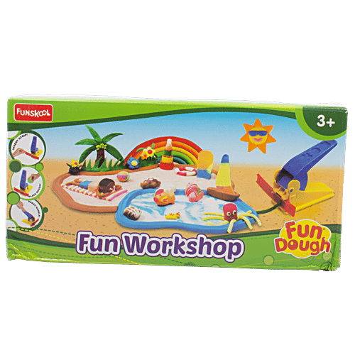 Fundough Fun Workshop Dough - Cutting & Moulding Playset, 3+ Years, Assorted Colours, 1 pc  Fun Dough Workshop
 Cutting & Moulding Playset