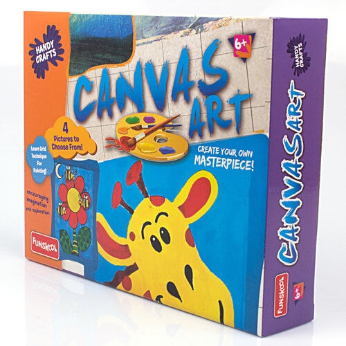 Handycrafts Canvas Art - 6+ Years, 1 pc (6 Colours) Art and Craft Kit