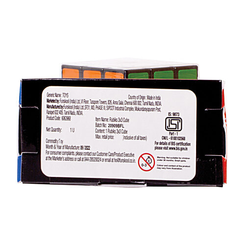 Rubik's Cube The Original 3x3 Colour Matching Puzzle - Classic Problem-Solving Cube, 1 Pc  World's #1 Puzzle
 Quintillion Combinations