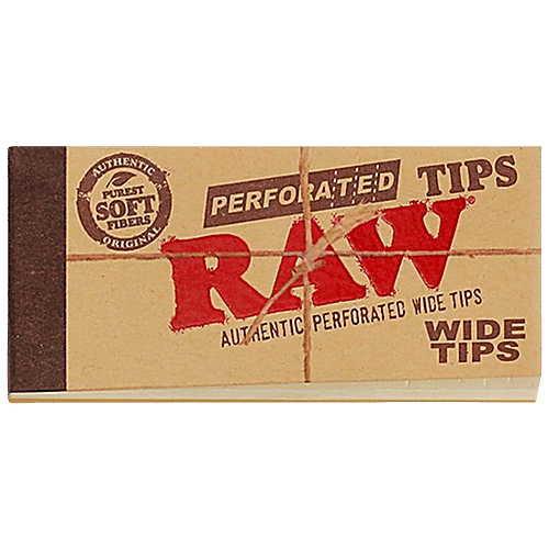 RAW Perforated Wide Tips/Roach Pad, 50 pcs *Authentic Perforated Tips
*Soft Fibres
*Original Wide Tips