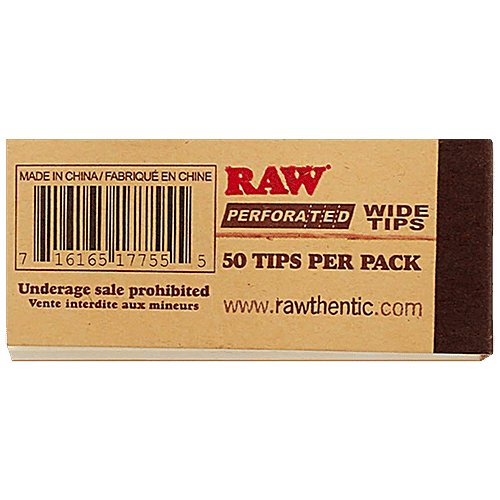 RAW Perforated Wide Tips/Roach Pad, 50 pcs *Authentic Perforated Tips
*Soft Fibres
*Original Wide Tips