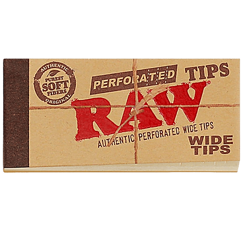 RAW Perforated Wide Tips/Roach Pad, 50 pcs *Authentic Perforated Tips
*Soft Fibres
*Original Wide Tips