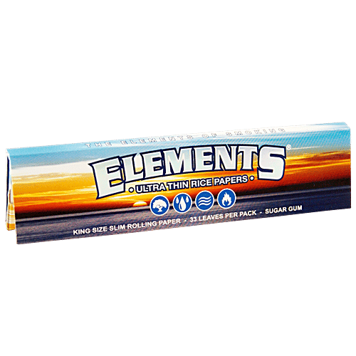 Elements Slim Rolling Paper - King Size, 32 pcs *Ultrathin Rice Papers
*King Size Slim