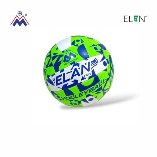Elan SPO Volleyball - White & Green, 7+ Years, L 21.5 X B 12 X B 12 Cm, Suitable For All Surfaces, 1 pc  