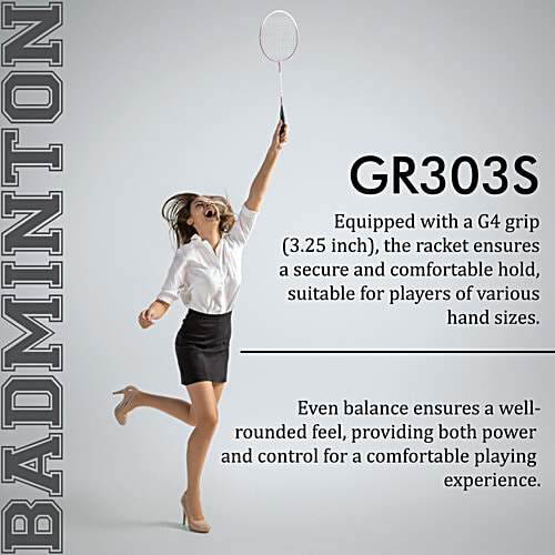 Yonex GR303S & ZR100 Badminton Racket - Assorted Colour, 15+ Years, 1 pc  