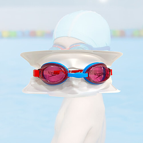 Speedo Jet 2.0 Smoke Tint Anti Fog Lens Swim Goggles - Assorted Colour, 6-14 Years, 1 pc  Adjustable Nose Bridge, Single Head Strap