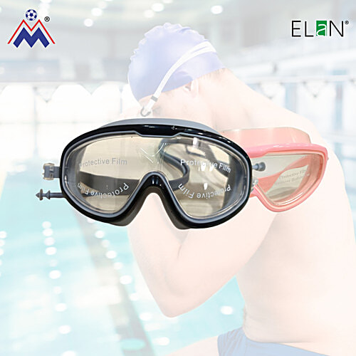 Elan Swimming Goggles - Assorted Colour, 18 x 8 x 7 cm, For Kids Aged 4 To 10 Years, 1 pc  Leak-free Design
 Optimal Comfort