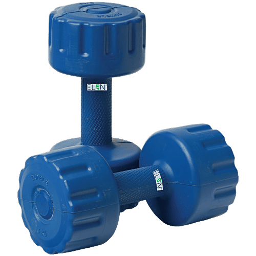 Elan Dumbbell - PVC, Assorted Colour, 2 kg, 1 pc  Durable Construction
 Versatile Exercise Tool
 Compact Design
 Comfortable Grip
