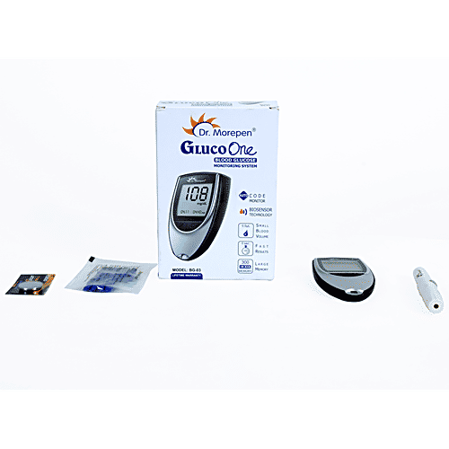 Dr. Morepen Gluco One BG-03 Blood Glucose TEST Strips, 50 Test Strips (No Glucometer), 1 pc  