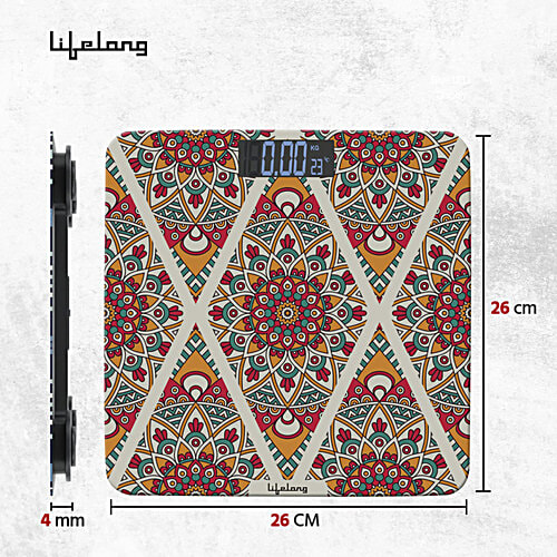 Lifelong Bloom LLWS54 Body Weighing Scale - Multicolour, 1 pc  