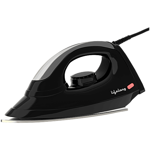 Lifelong 1000 Watt Dry Iron - Black, LLDI18, 1 pc  