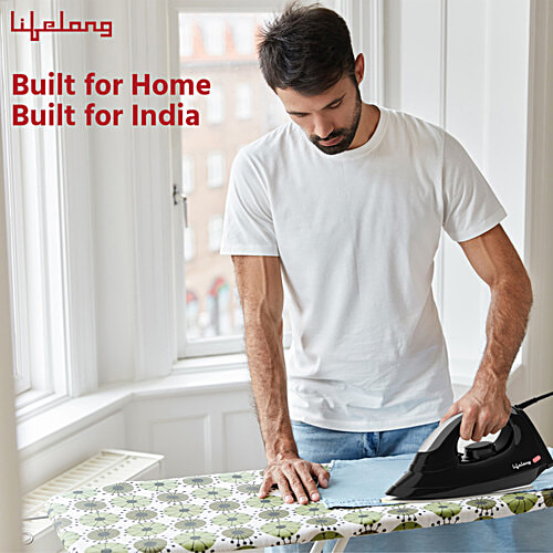 Lifelong 1000 Watt Dry Iron - Black, LLDI18, 1 pc  