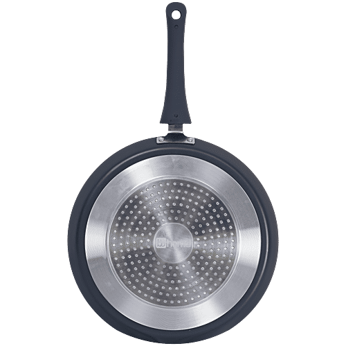 bb home Non-Stick Flat Tawa - 5 Layer, 3 mm, 28 cm, Induction Base, Twilight Grey, 1 pc  