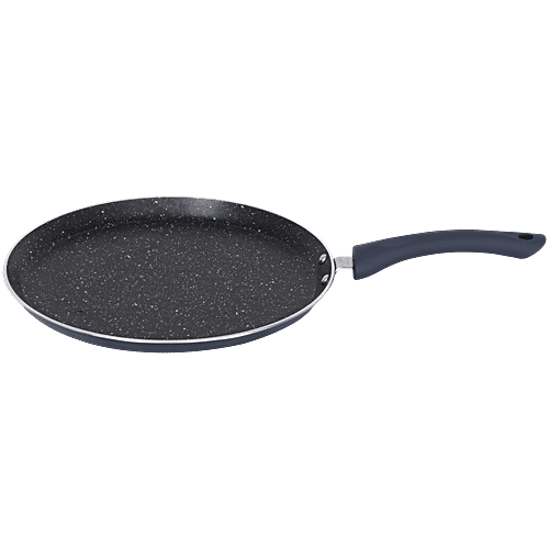 bb home Non-Stick Flat Tawa - 5 Layer, 3 mm, 28 cm, Induction Base, Twilight Grey, 1 pc  