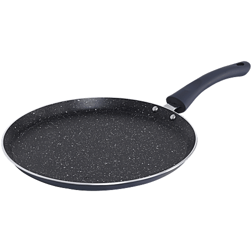 bb home Non-Stick Flat Tawa - 5 Layer, 3 mm, 28 cm, Induction Base, Twilight Grey, 1 pc  