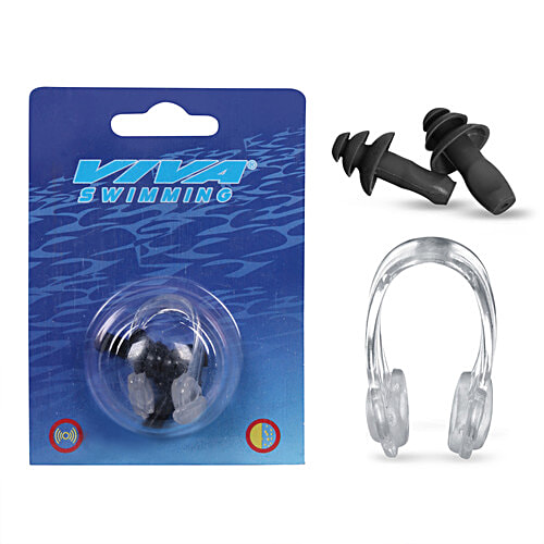 Buy VIVA SWIMMING Silicone Ear Plugs & Nose Clip Set Online at Best