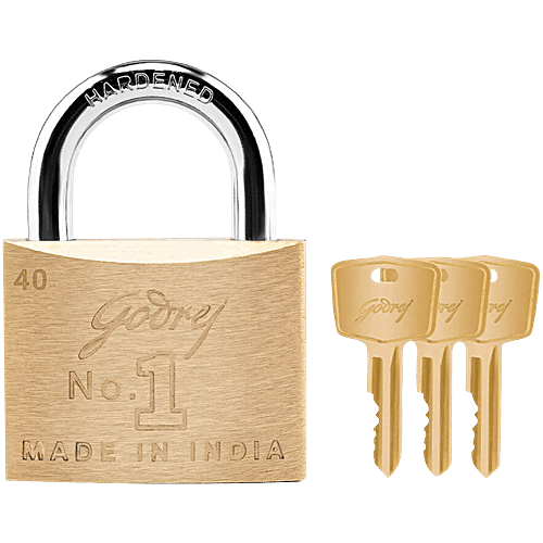 Buy Godrej Locks Square Padlock For Door 40 mm, Hardened Shackle