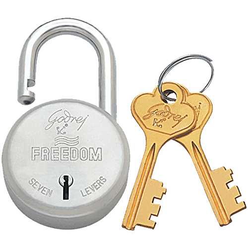 Buy Godrej Locks Freedom Carton 7 Levers 2 Keys Padlock 7665 Silver