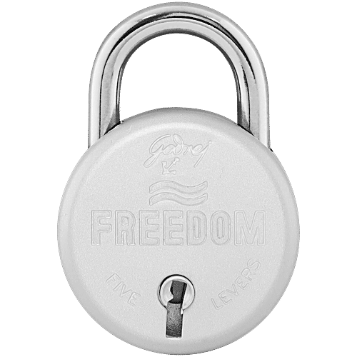Buy Godrej Locks Freedom 5 Levers Solidex Padlock With 2 Keys Online at