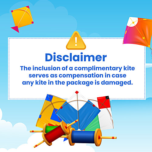 Brodees Kites - Assorted Colours, 8 pcs (Get 2 Pcs Free) 