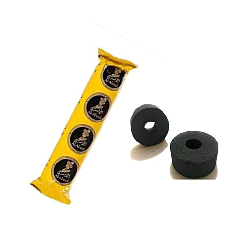 Alfandi Charcoal Magic Coal Quick Light Charcoal, Hookahs Coal, Magic Polo Coal For Sheesha, 1 pc (Set of 10) 