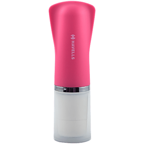 Havells FD5000 Facial Hair Remover For Women, With Rotary Blades, Mirror Included, 1 pc  