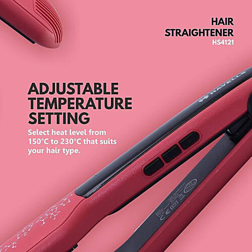 Havells HS4121 Wide Plate Straightener - Red, 1 pc  