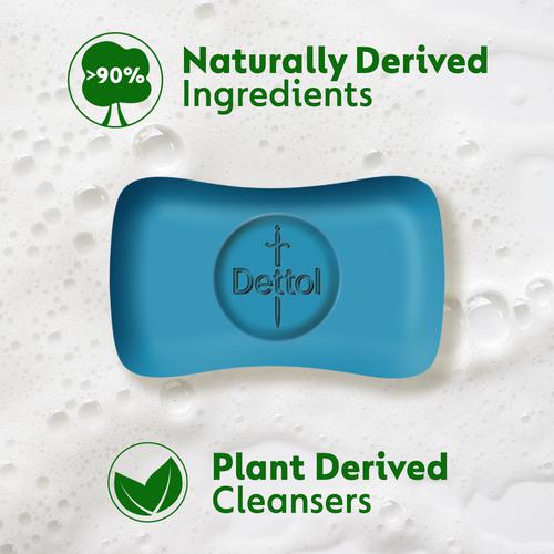 Dettol Icy Cool Bathing Soap Bar With 2x Menthol, 150 g (Pack of 5) 