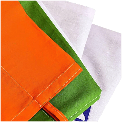 Creative Space Satin Fabric Indian Flag - Har Ghar Tiranga, 40 x 60 cm, 1 pc  Indian National Flag