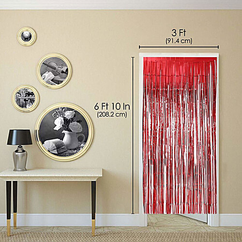 Creative Space Red Door Curtain, 15 x 1 x 12 cm, 1 pc  