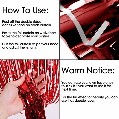 Creative Space Red Door Curtain, 15 x 1 x 12 cm, 1 pc  