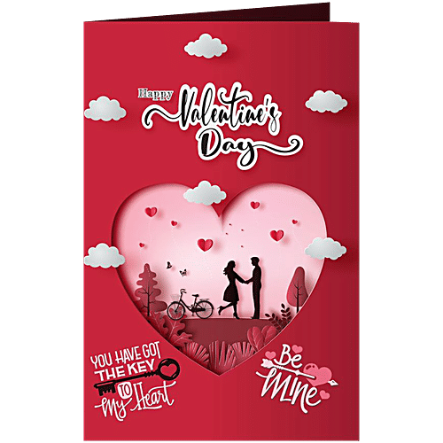 Creative Space Valentines Day Greeting Card, Token Of Love - Small, Red, 20 x 1 x 15 cm, 1 pc