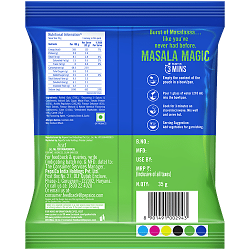 Quaker Instant Oats - Masala Magic Flavour, 35 g  