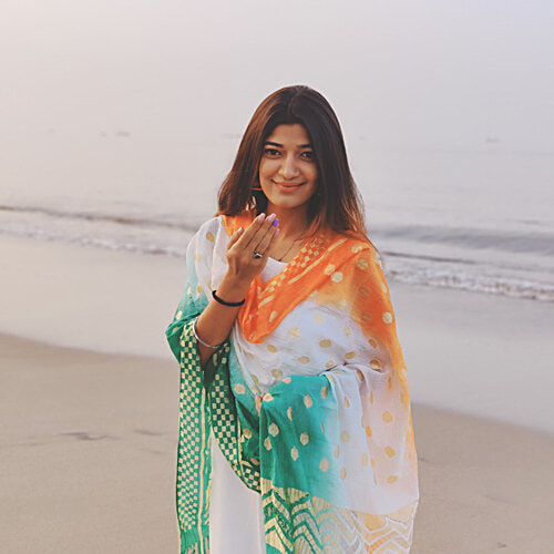 House of Festivals Tricolour Tiranga Themed Dupatta, 1 pc  