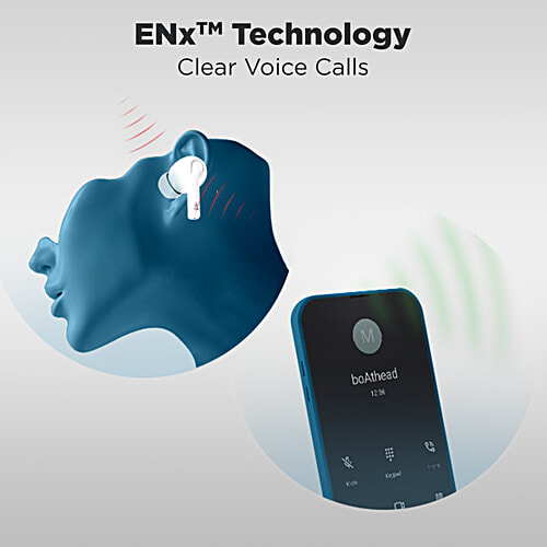 boAt Airdopes 163 Wireless Earphones - Ivory White, 1 pc  