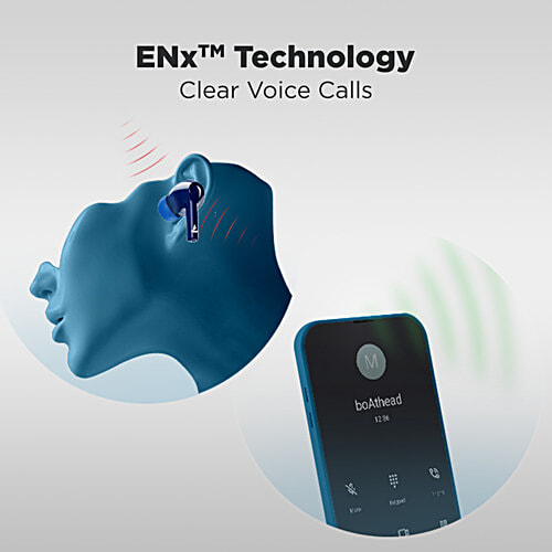 boAt Airdopes 163 Wireless Earphones - Bold Blue, 1 pc  