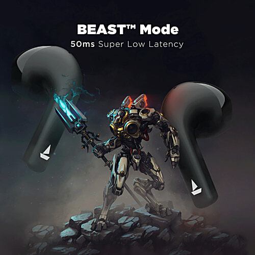 boAt Airdopes Atom 81 TWS Earphones - Opal Black, 1 pc  True Wireless Stereo